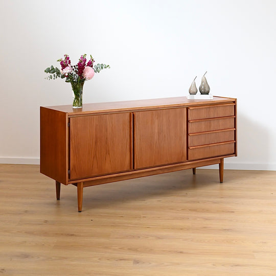 Parker Teak Lip Handled Sideboard Mid Century
