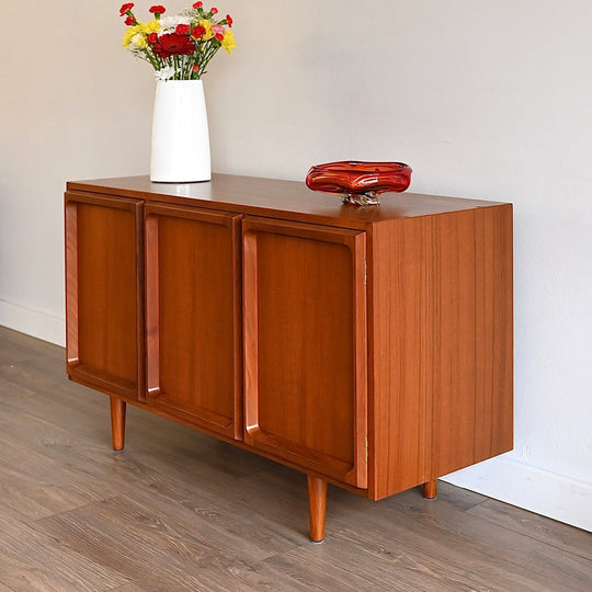 Mid Century Teak Sideboard LP Record Cabinet by Chiswell
