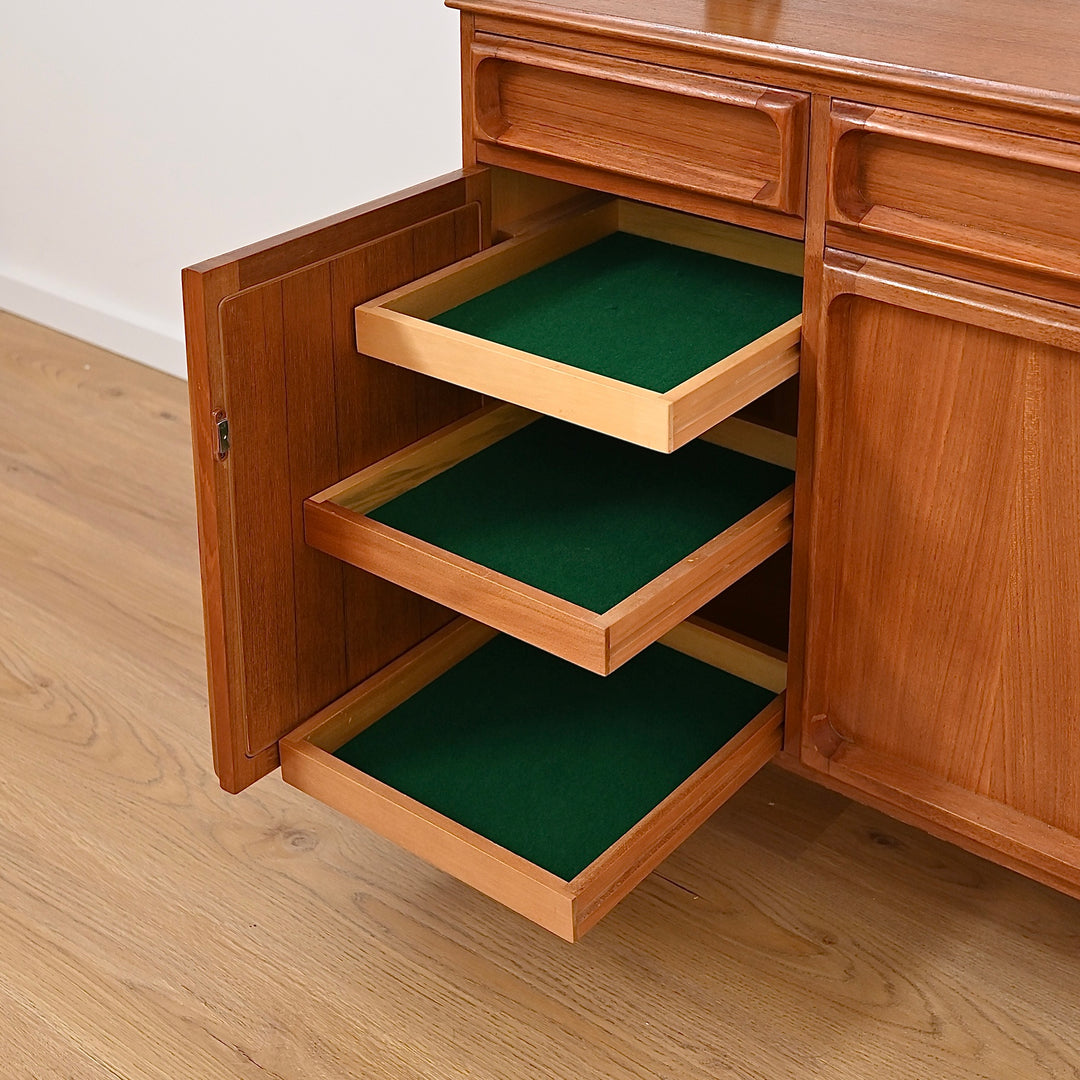 Mid Century Teak Sideboard Buffet by Chiswell