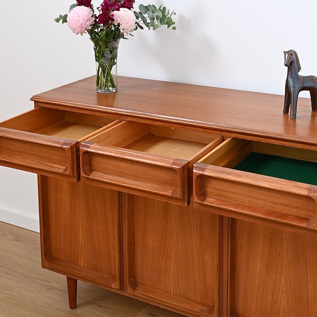 Mid Century Teak Sideboard Buffet by Chiswell