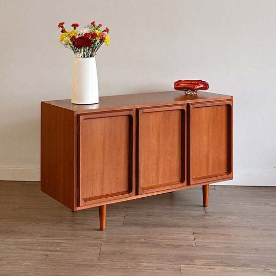 Mid Century Teak Sideboard LP Record Cabinet by Chiswell