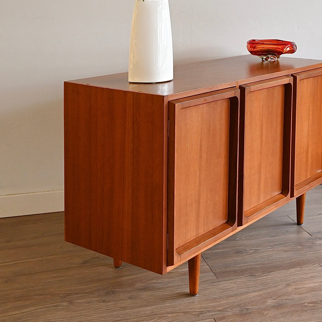 Mid Century Teak Sideboard LP Record Cabinet by Chiswell