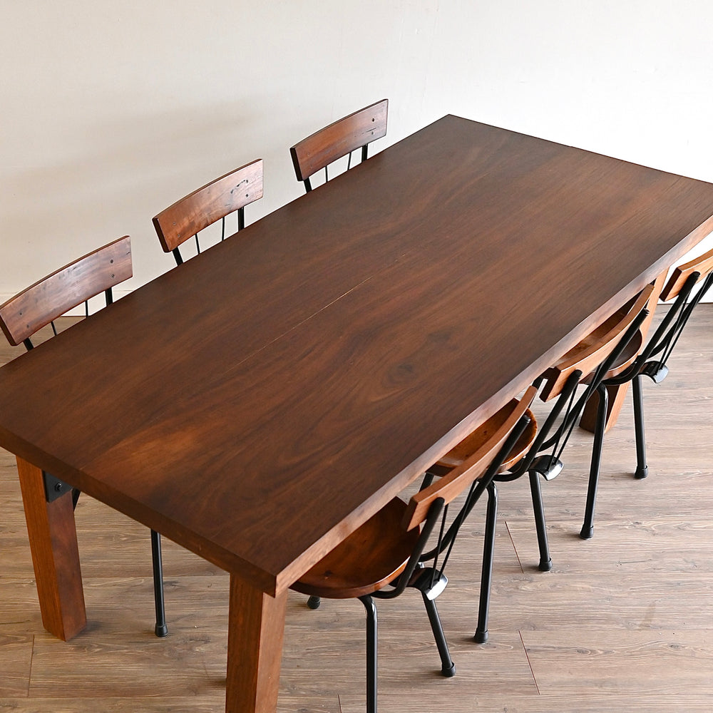 Nicholas Dattner Dining Chairs and Red Gum Table