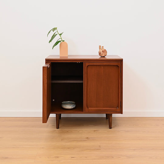 Mid Century Walnut Sideboard LP Record Cabinet by Chiswell