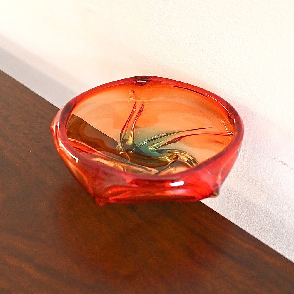 Mid Century Japanese Art Glass Bowl