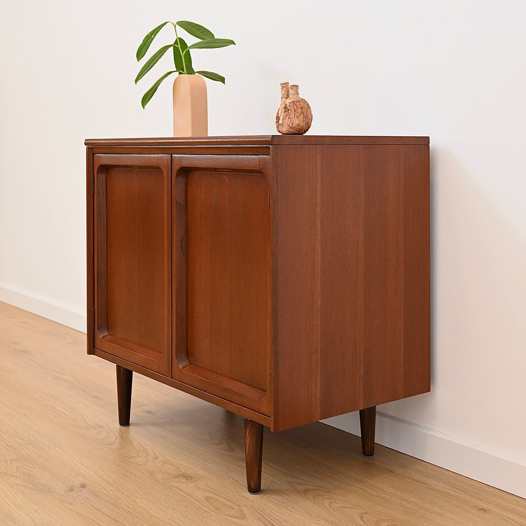 Mid Century Walnut Sideboard LP Record Cabinet by Chiswell