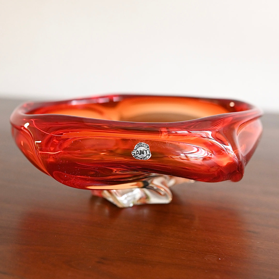 Mid Century Japanese Art Glass Bowl