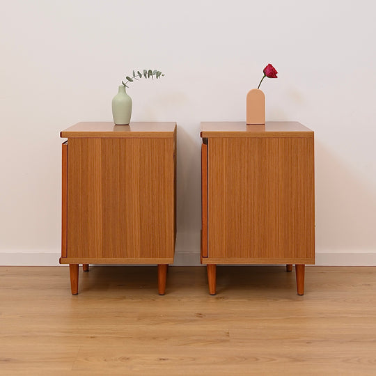 Mid Century Sideboard LP Record Cabinets Bedside Tables by Noblett