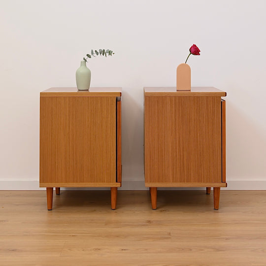 Mid Century Sideboard LP Record Cabinets Bedside Tables by Noblett