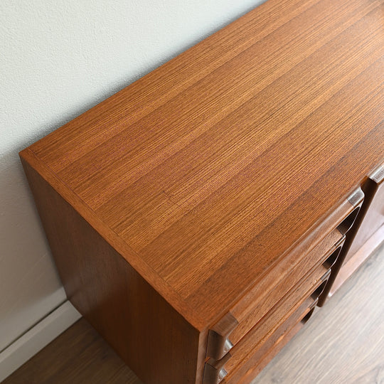 Mid Century Teak Sideboard LP Record Cabinet by Chiswell