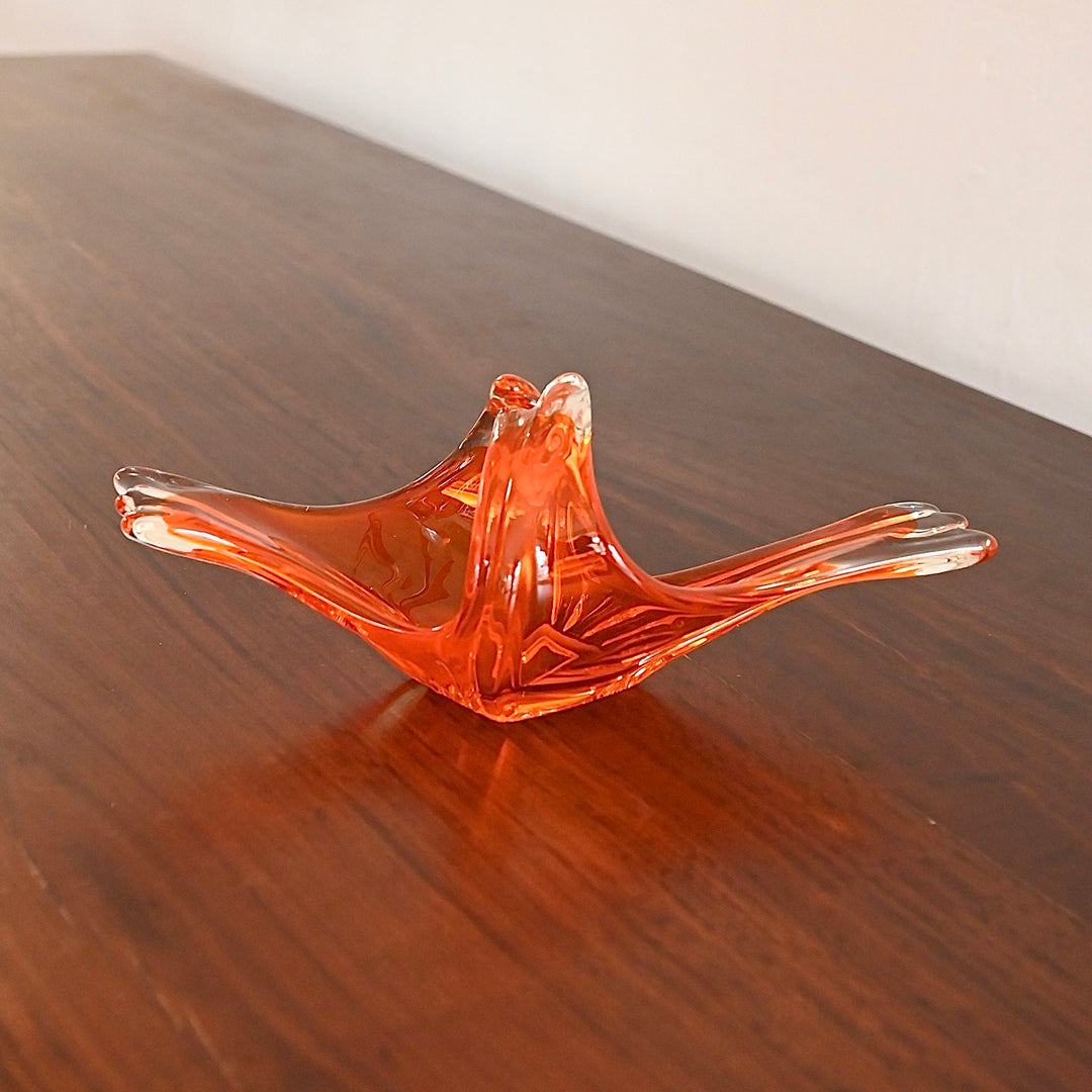 Mid Century Murano Art Class Bowl Vase Pair
