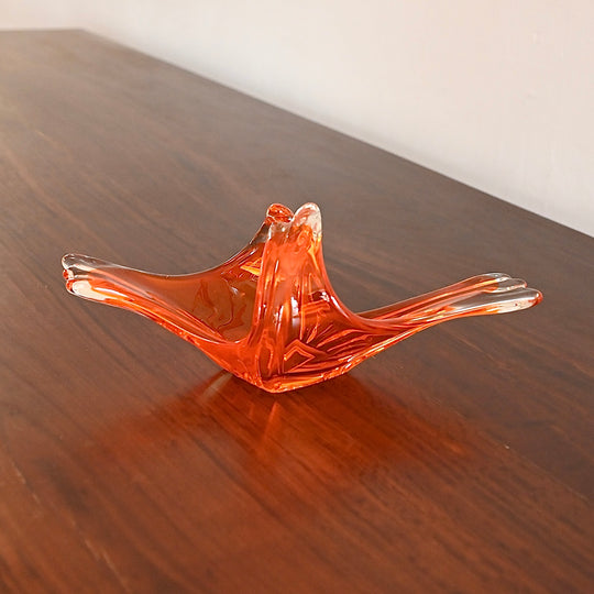 Mid Century Murano Art Class Bowl Vase Pair