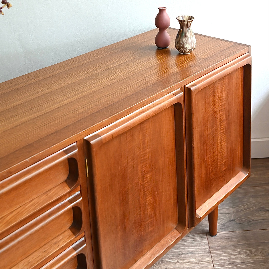 Mid Century Teak Sideboard LP Record Cabinet by Chiswell