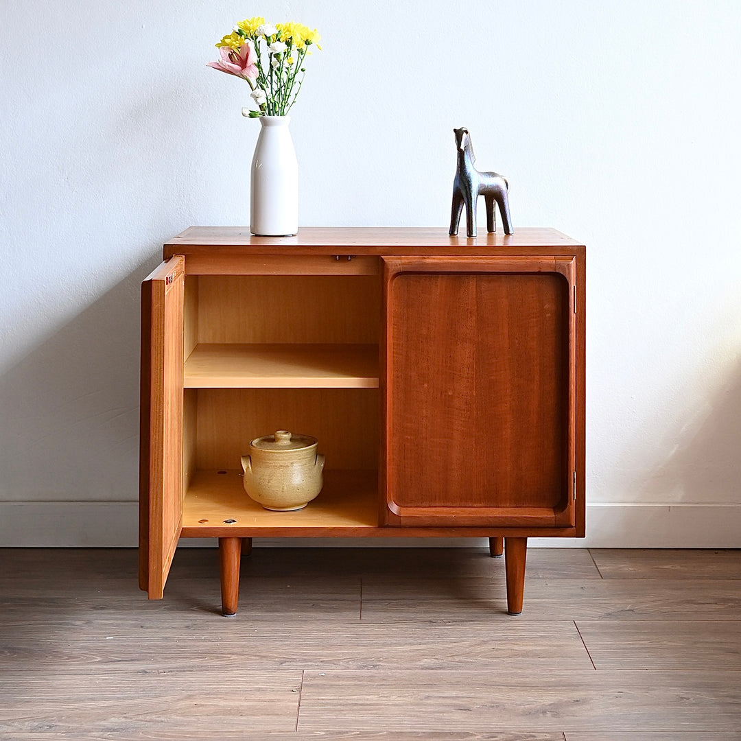 Mid Century Teak Sideboard LP Record Cabinet by Chiswell