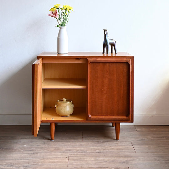 Mid Century Teak Sideboard LP Record Cabinet by Chiswell