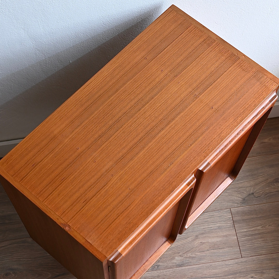 Mid Century Teak Sideboard LP Record Cabinet by Chiswell
