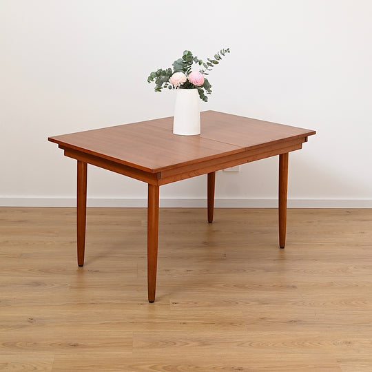 Mid Century Teak Double Extendable Dining Table by Chiswell