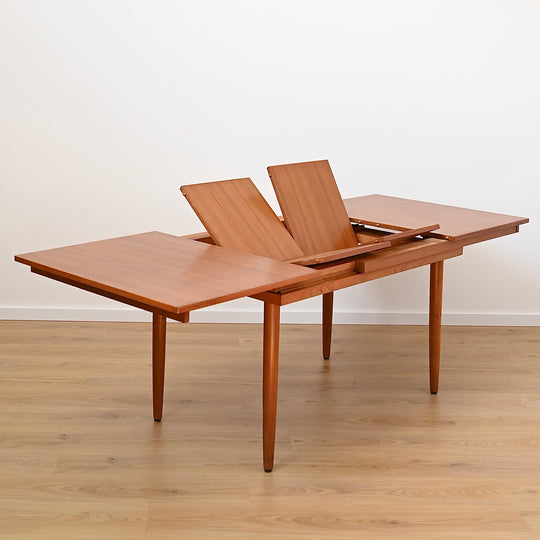 Mid Century Teak Double Extendable Dining Table by Chiswell
