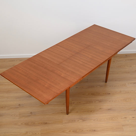 Mid Century Teak Double Extendable Dining Table by Chiswell