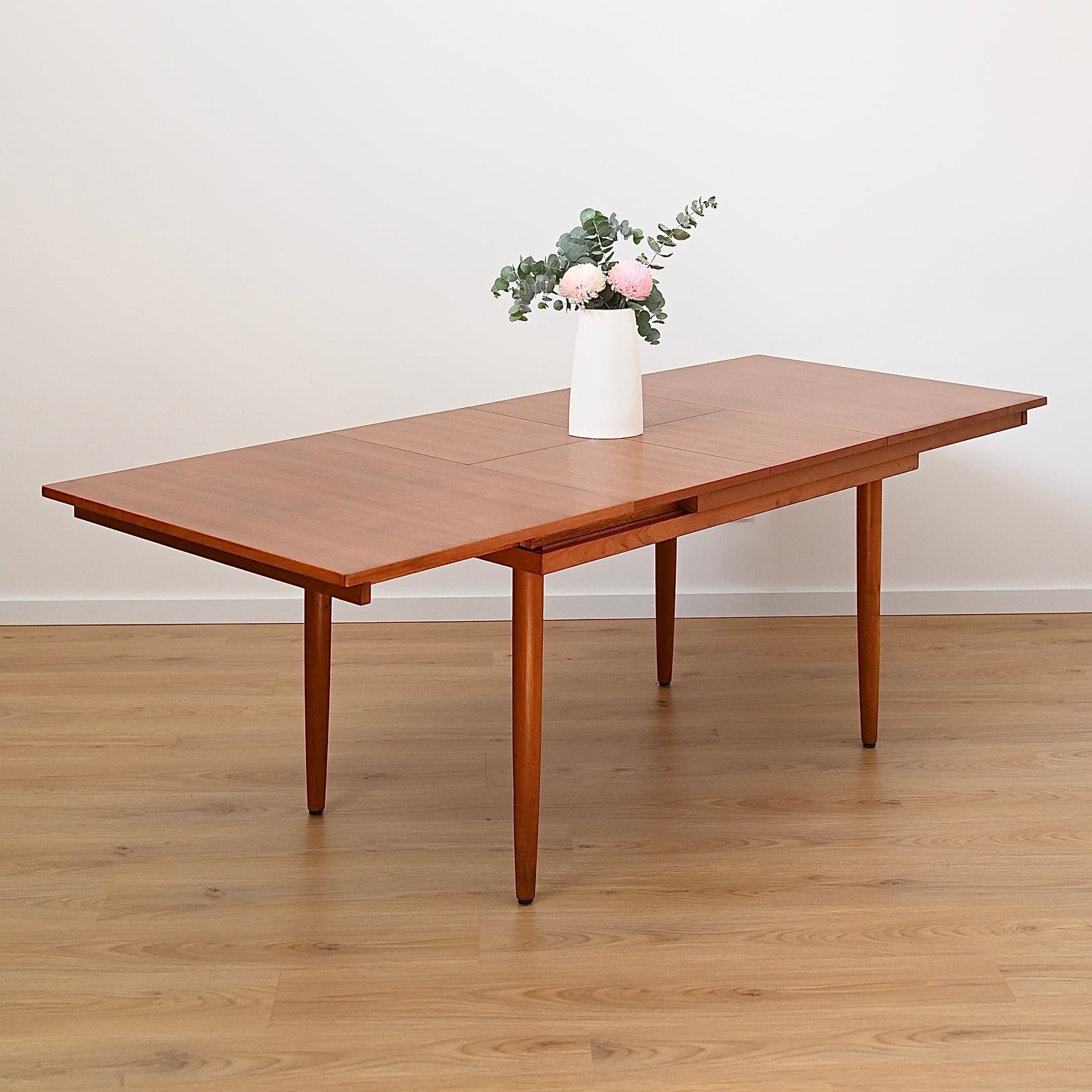 Mid Century Teak Double Extendable Dining Table by Chiswell