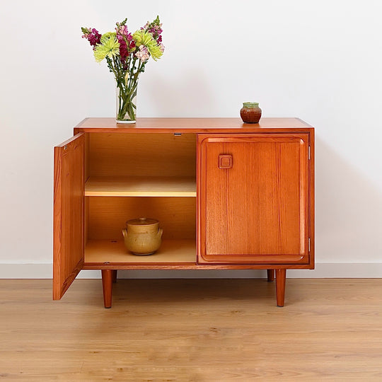 Parker Teak Mid Century Sideboard Record LP Cabinet