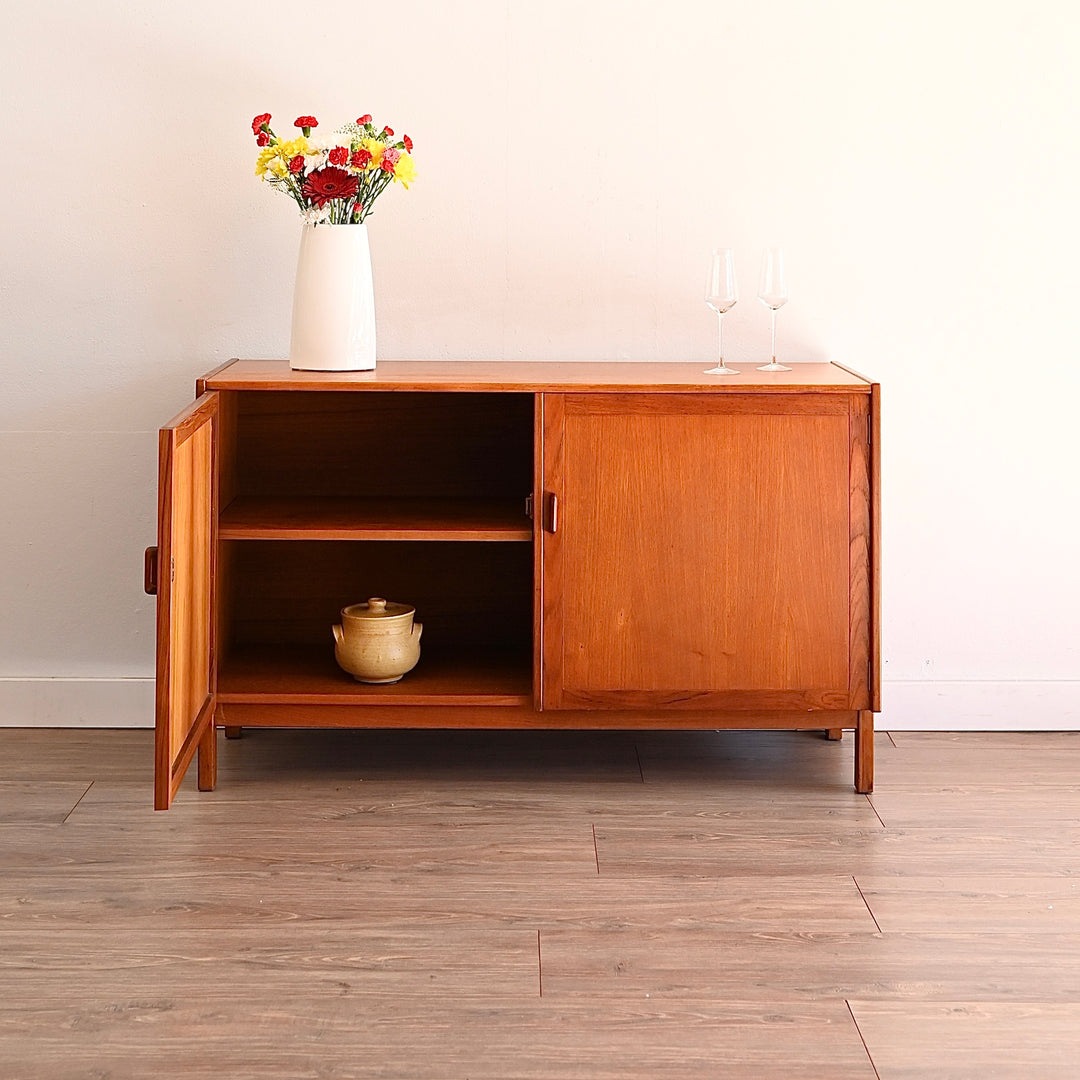 Parker Teak Mid Century Sideboard LP Record Cabinet
