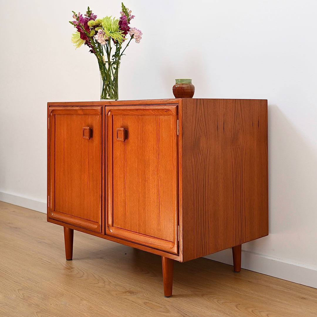 Parker Teak Mid Century Sideboard Record LP Cabinet