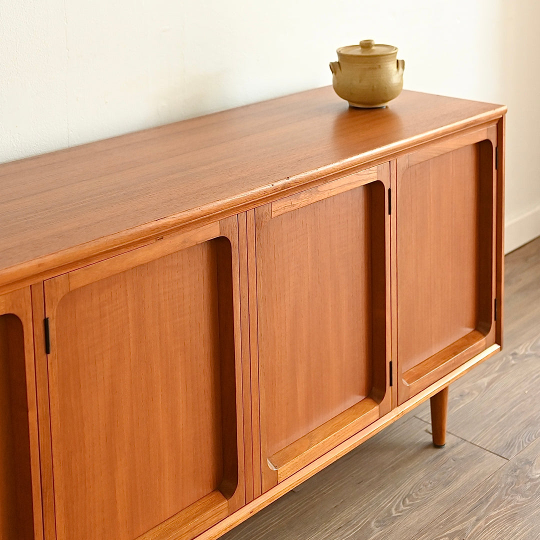 Mid Century Teak Sideboard LP Record Cabinet by Chiswell