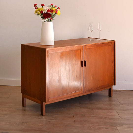 Parker Teak Mid Century Sideboard LP Record Cabinet