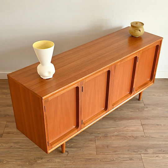 Mid Century Teak Sideboard LP Record Cabinet by Chiswell