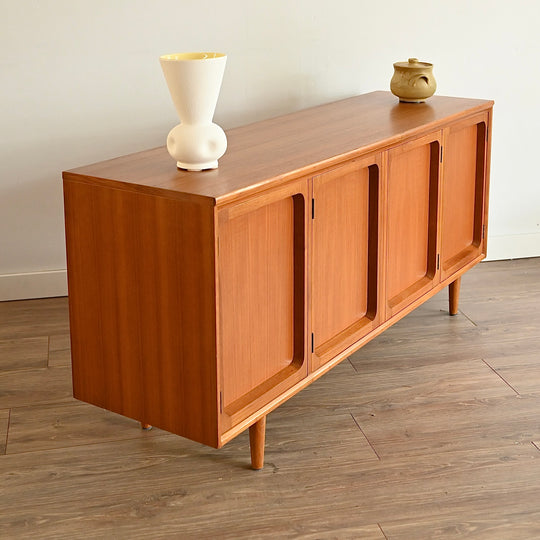 Mid Century Teak Sideboard LP Record Cabinet by Chiswell