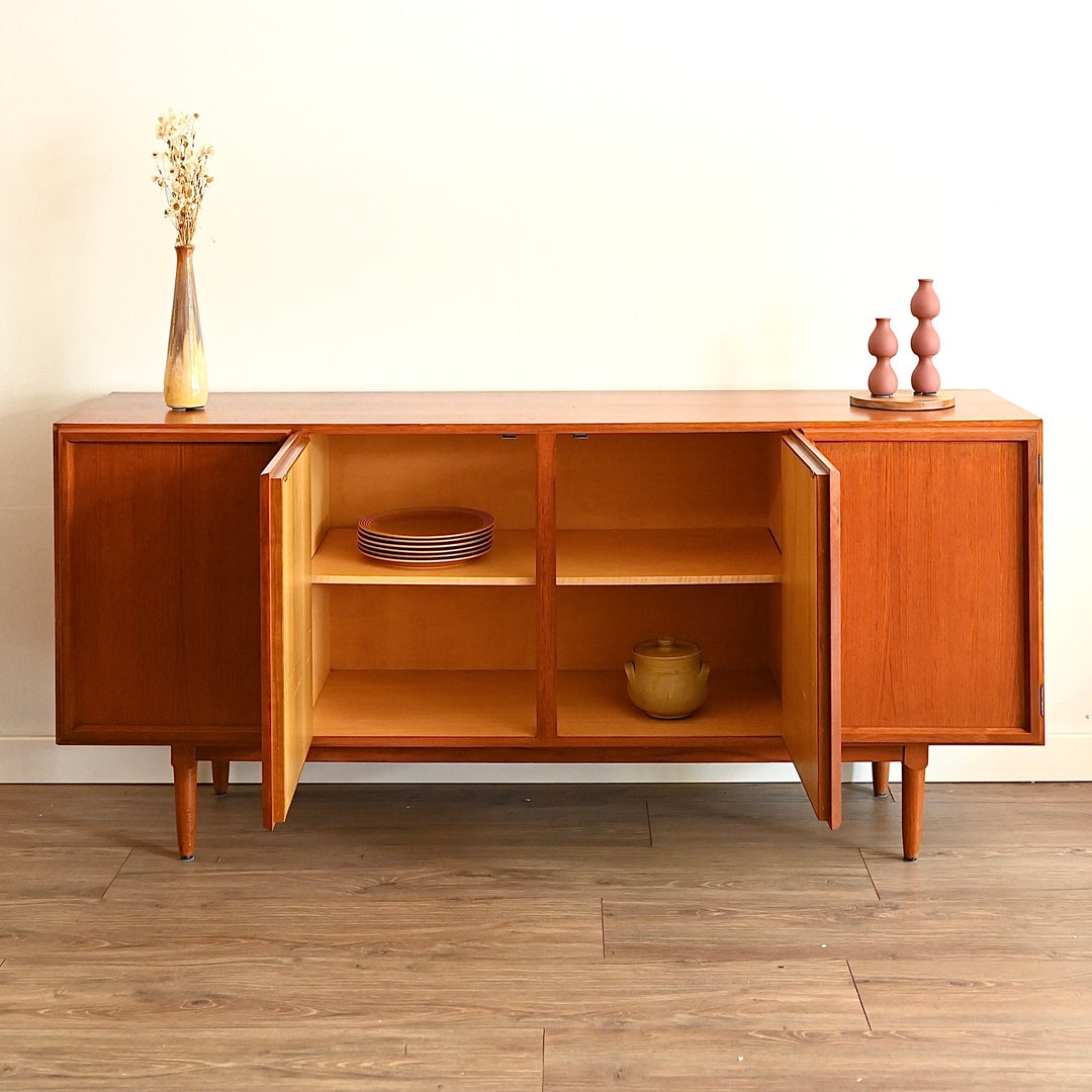 Mid Century Sideboard Buffet LP Record Cabinet by CD Furniture