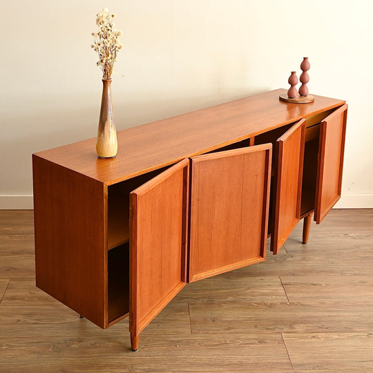 Mid Century Sideboard Buffet LP Record Cabinet by CD Furniture