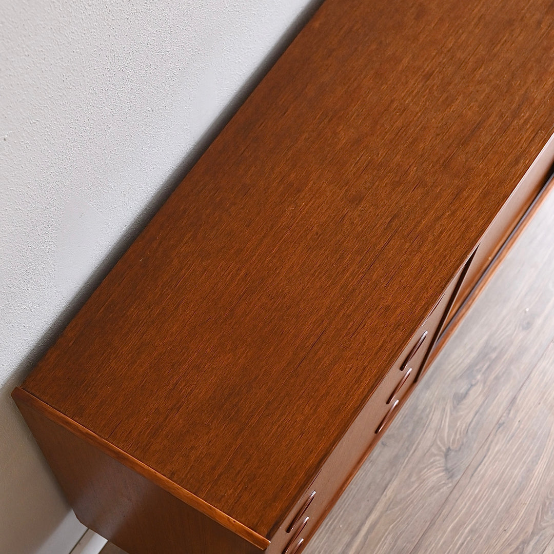 Mid Century Teak Sideboard LP Record Cabinet by Elite