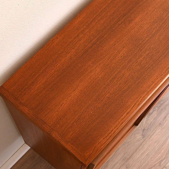 Mid Century Teak Sideboard Buffet Credenza by Burgess