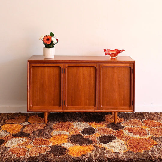 Mid Century Teak Sideboard LP Record Cabinet by Chiswell