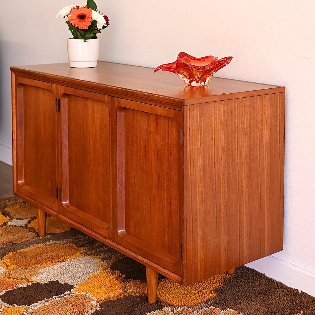 Mid Century Teak Sideboard LP Record Cabinet by Chiswell
