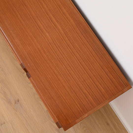 Mid Century Teak Sideboard LP Record Cabinet with Drawers by Chiswell