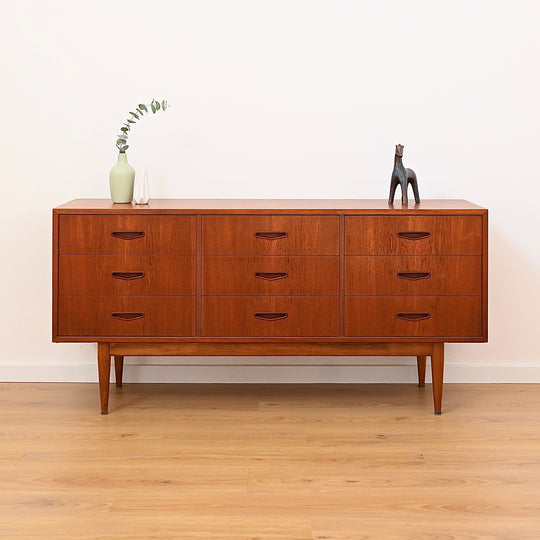 Mid Century Teak Sideboard Dresser Low Boy by Berryman