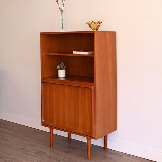Mid Century Teak Sideboard Buffet Desk Cabinet by Chiswell