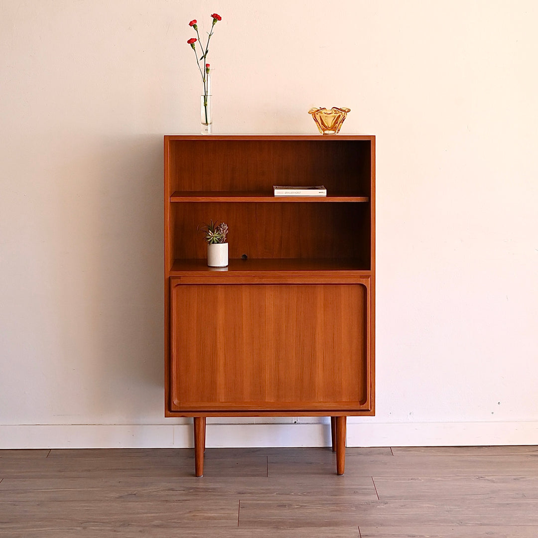 Mid Century Teak Sideboard Buffet Desk Cabinet by Chiswell