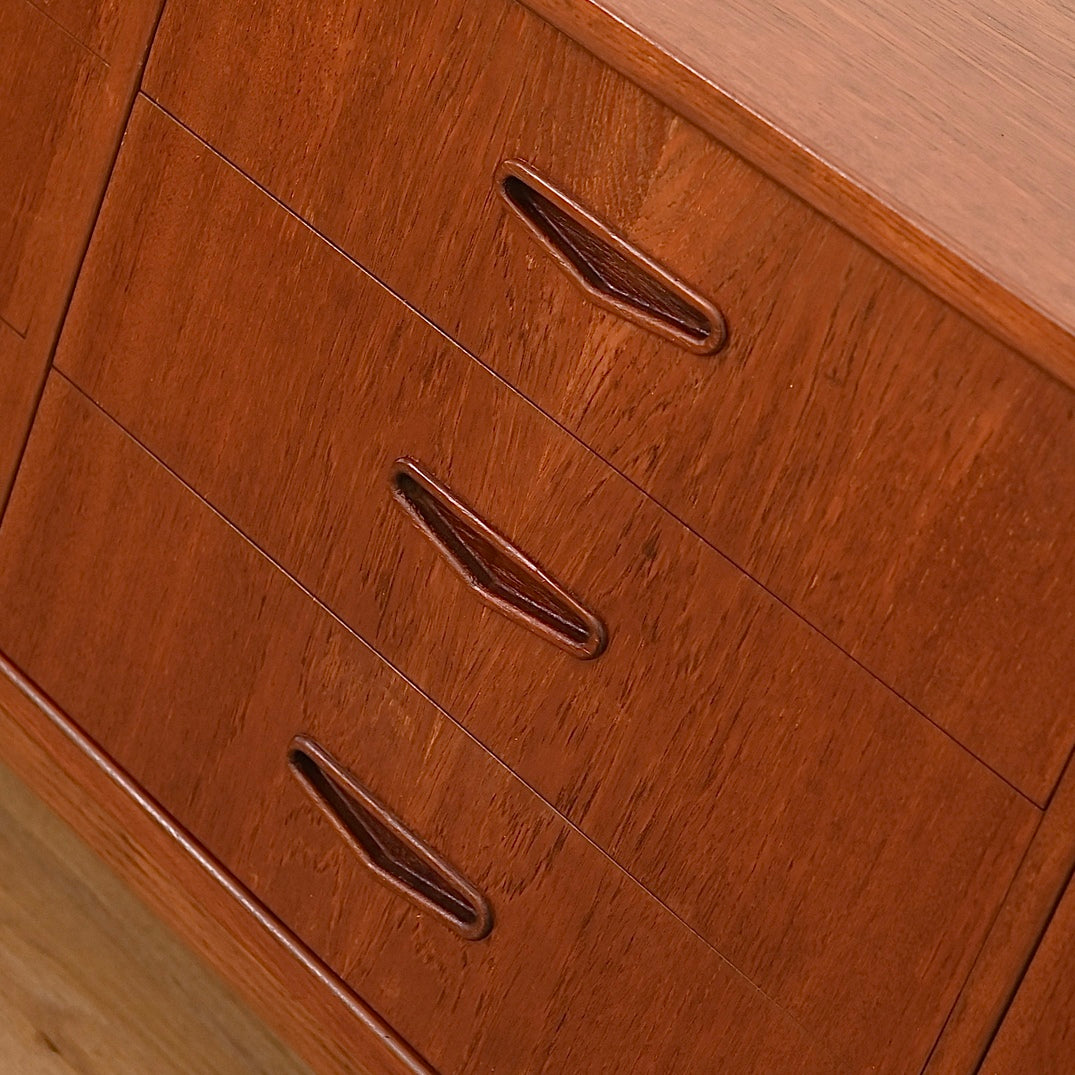 Mid Century Teak Sideboard Dresser Low Boy by Berryman