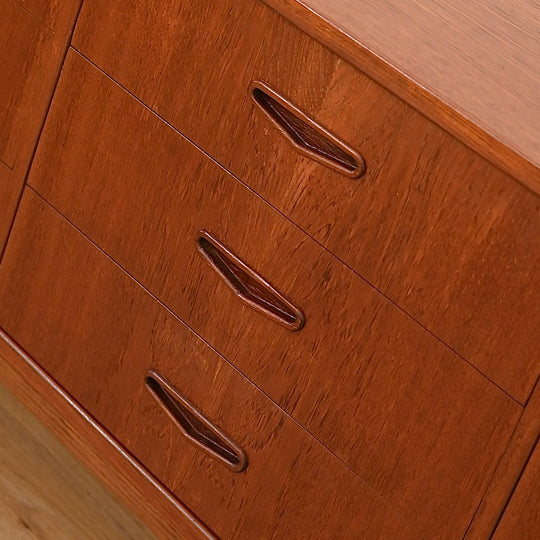 Mid Century Teak Sideboard Dresser Low Boy by Berryman