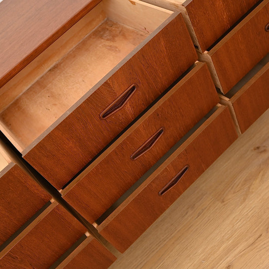 Mid Century Teak Sideboard Dresser Low Boy by Berryman