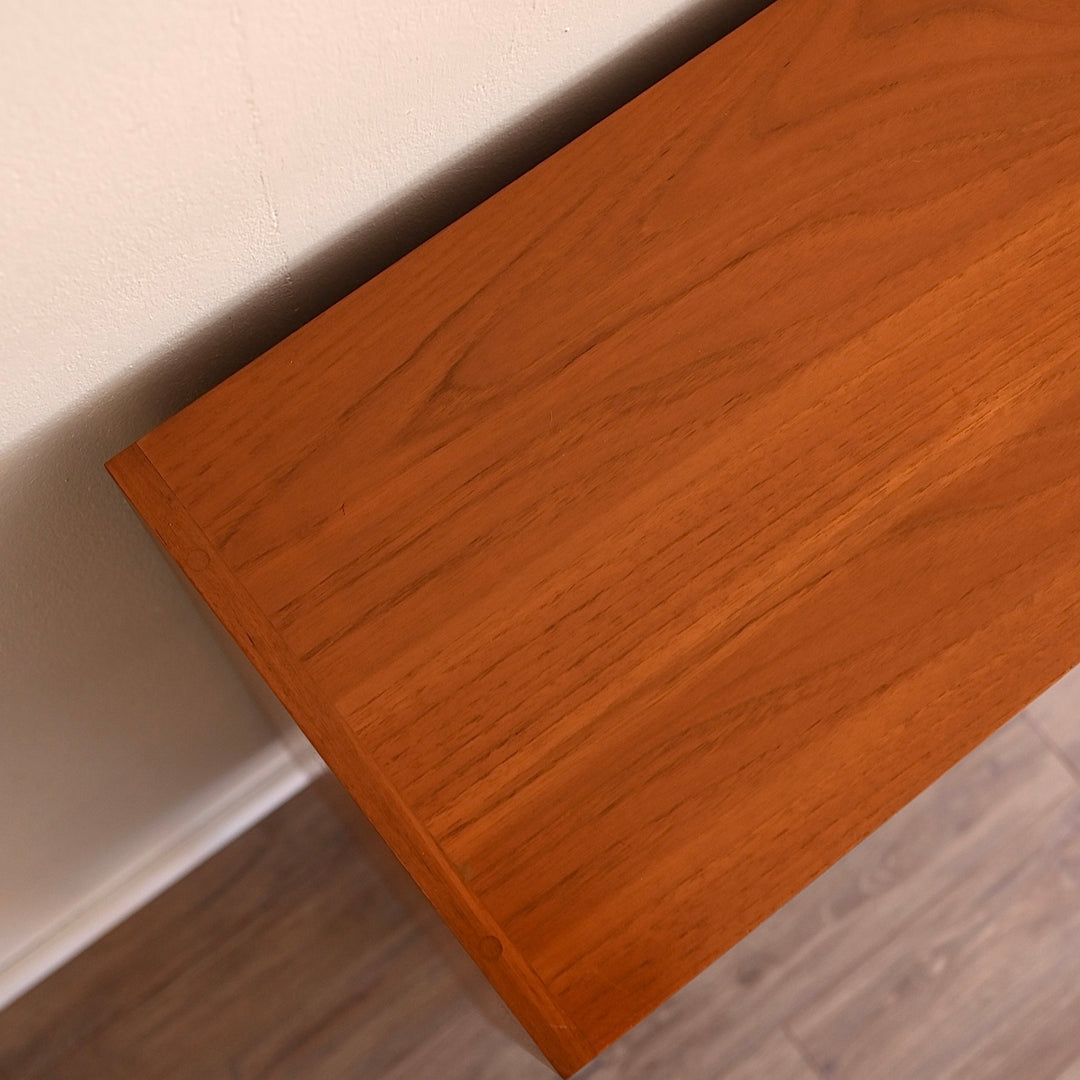 Mid Century Teak Sideboard Buffet Desk Cabinet by Chiswell