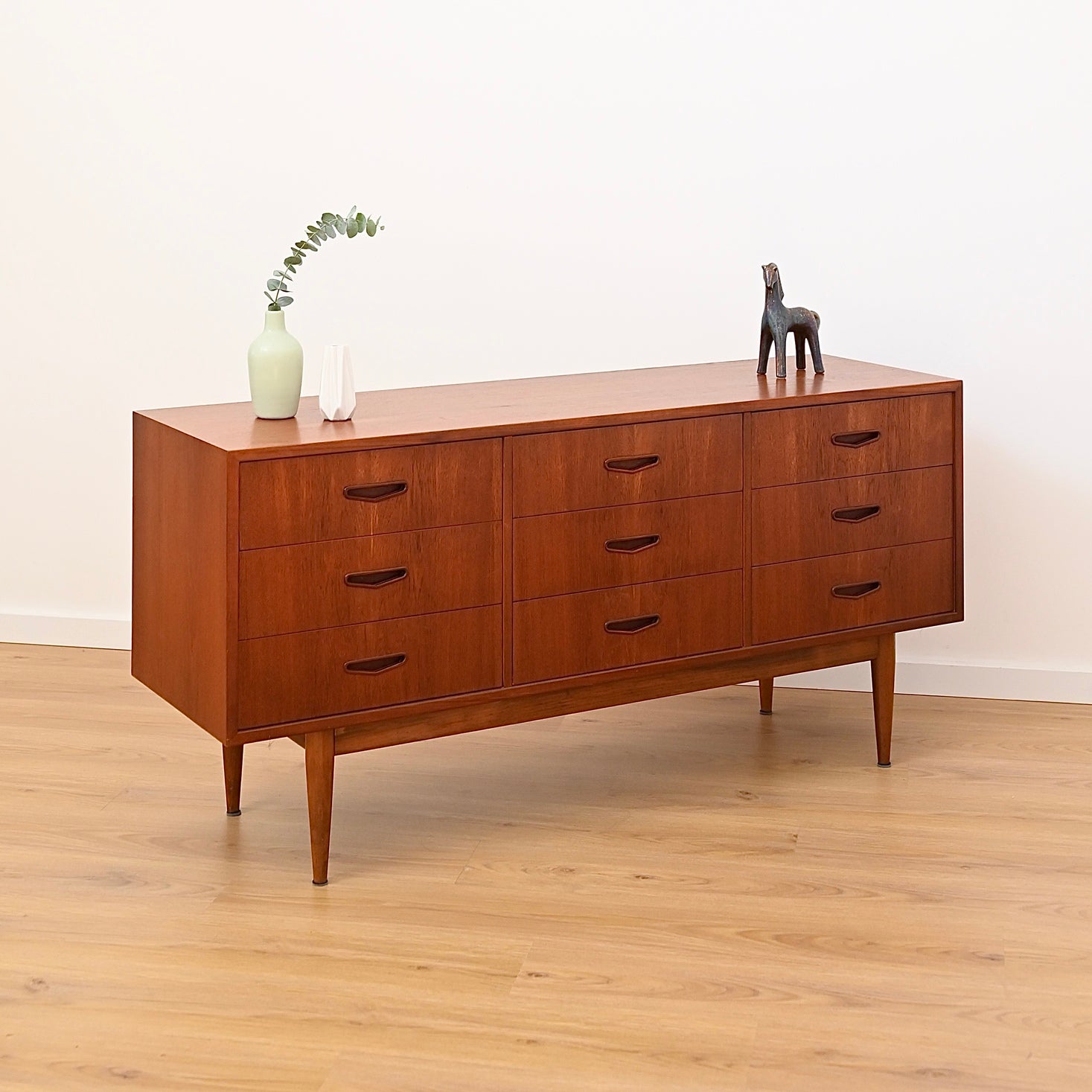 Mid Century Teak Sideboard Dresser Low Boy by Berryman