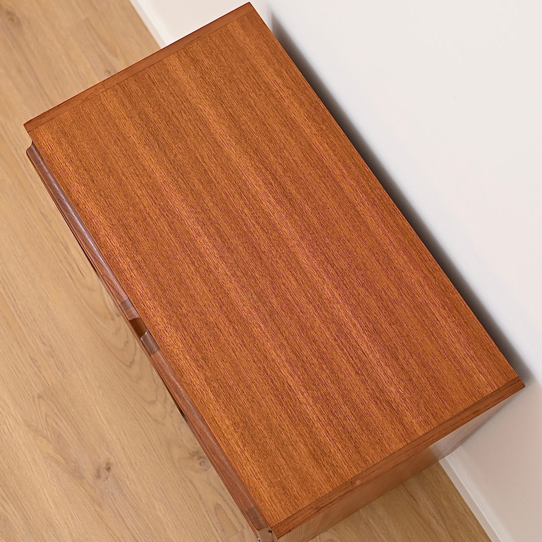 Mid Century Teak Sideboard LP Record Cabinet by Chiswell