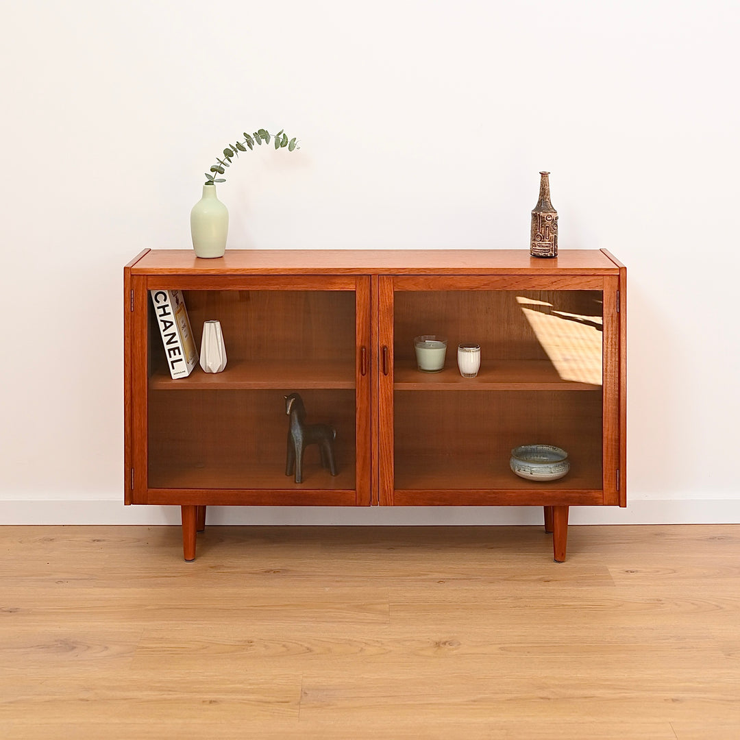 Parker Teak Wall Unit Display Small Cabinet Hutch