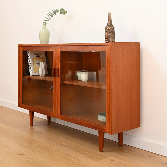 Parker Teak Wall Unit Display Small Cabinet Hutch