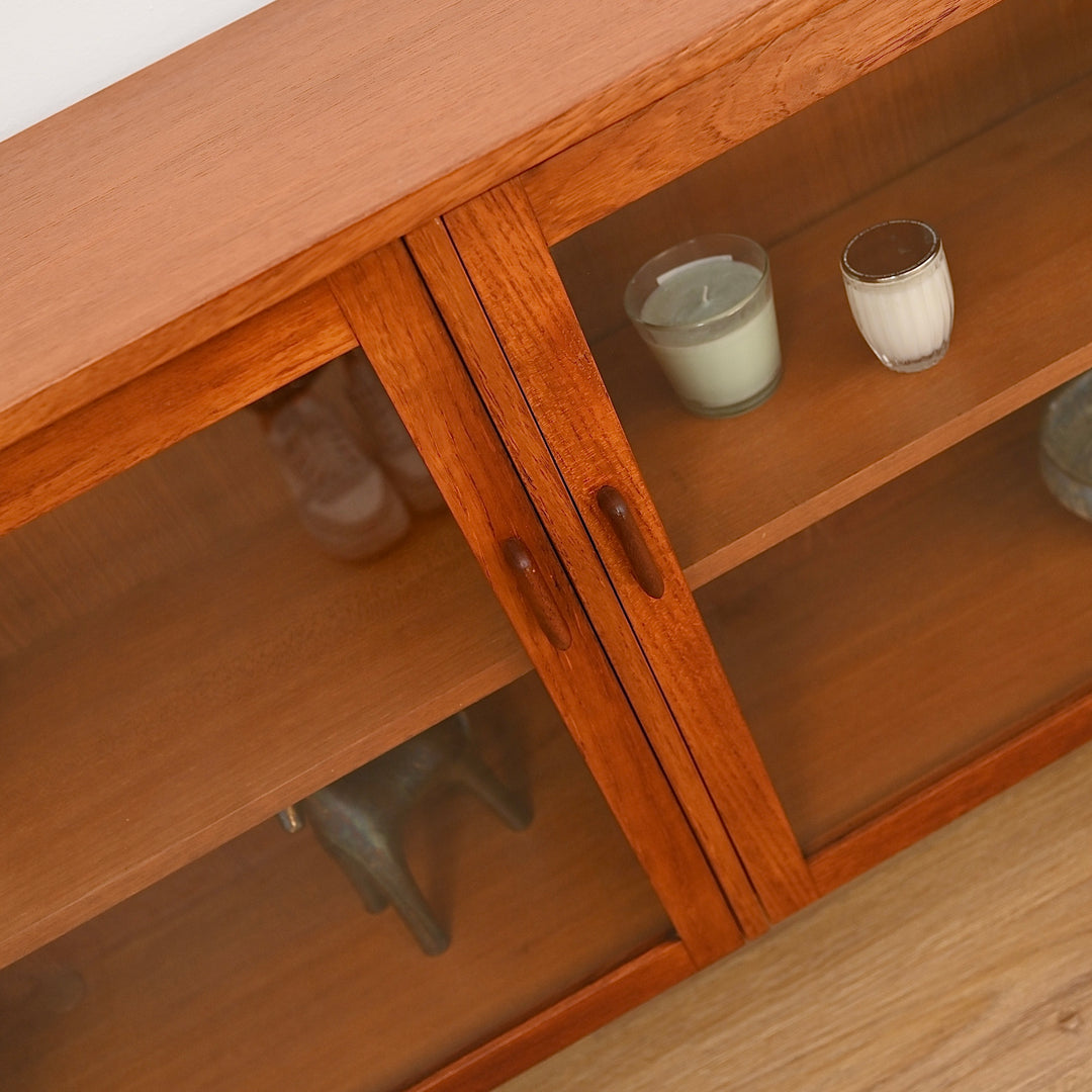 Parker Teak Wall Unit Display Small Cabinet Hutch